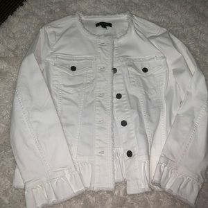 Ann taylor white denim jacket